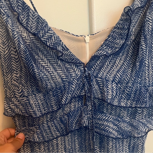 Park and Fifth - Elsey Dress - Blue Herringbone - Size Small - Picture 3 of 3